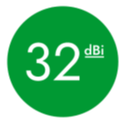 Ganancia 30 dbi NP62